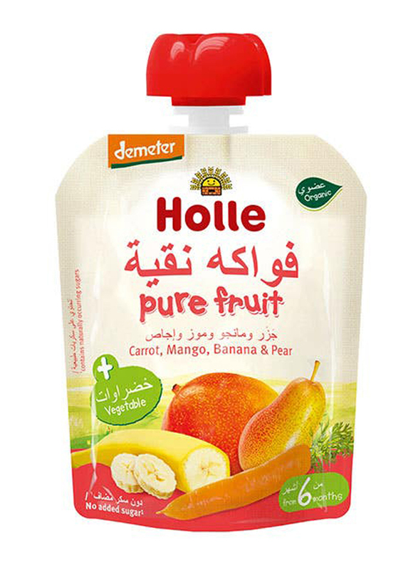 Holle Peach Carrot Mango Banana & Pear, 90g