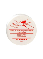 Mavala Nail Polish Remover Pads, 30 Pieces, White
