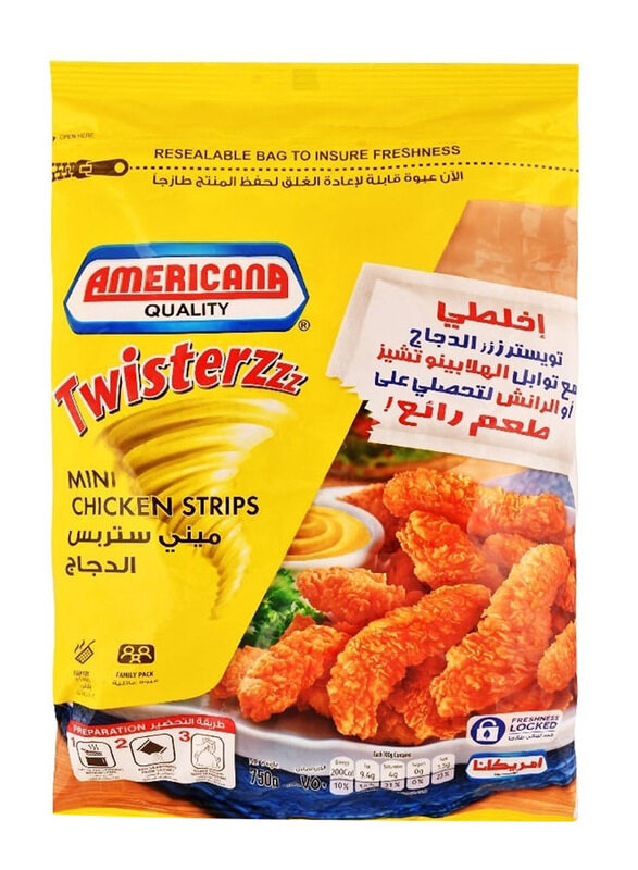 

Americana Twisterzzz Mini Chicken Strips, 750g