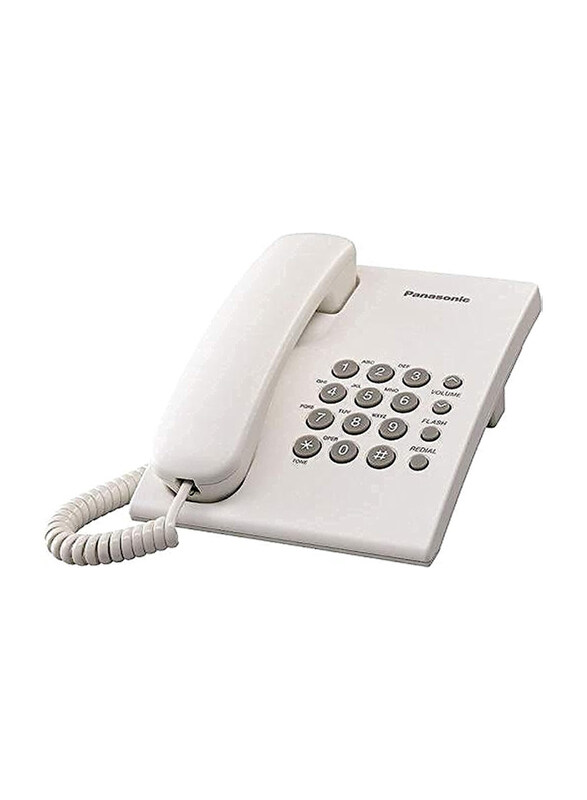 

Panasonic Corded Telephone, KXTS500FX, White