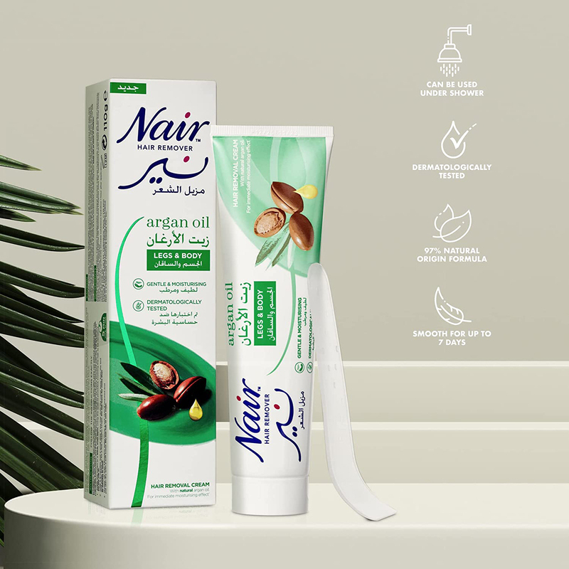 Nair Tube Argan Oil Hair Remover, 110ml