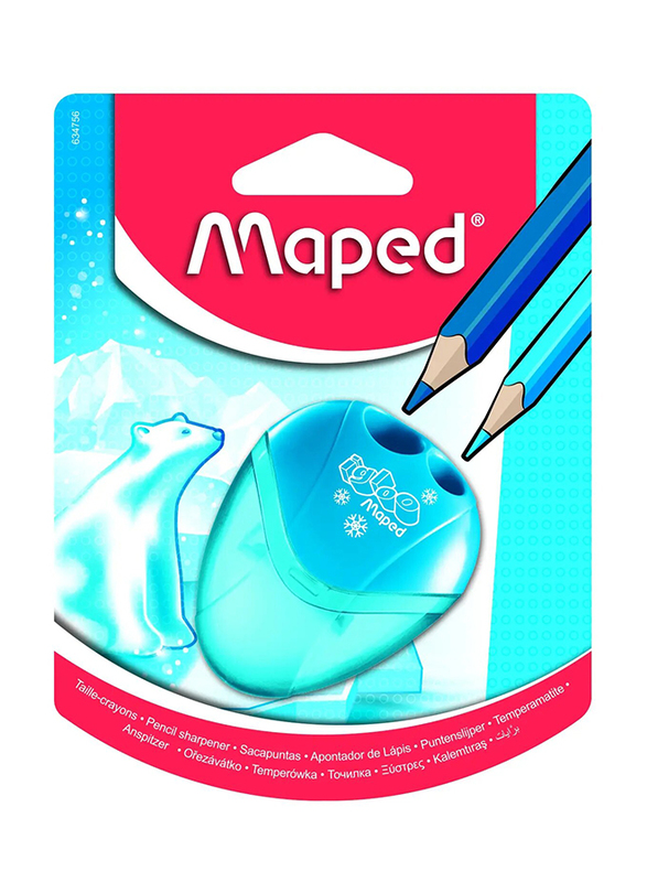 Maped 2 Hole Shaker Pencil Sharpener, Blue