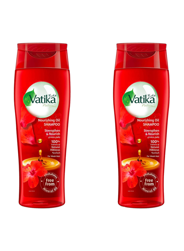 Vatika Natural Oil Shampo Hibiscus, 2 x 425ml