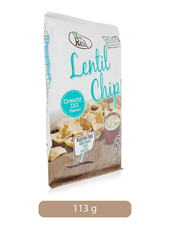 Eat Real Lentil Creamy Dill Flavor Chips, 113g