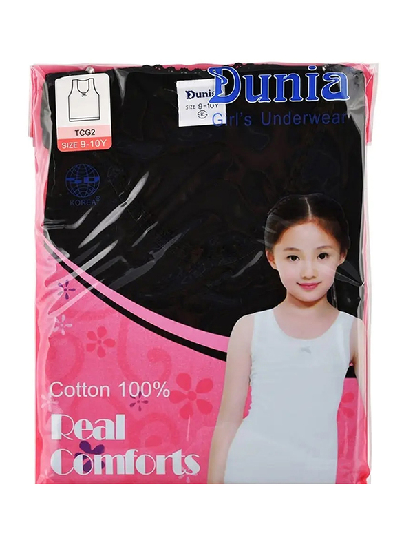 Dunia Real Comforts Vest for Girl, White, 9 - 10 Years