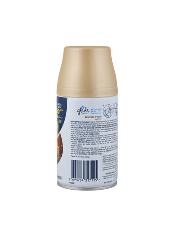 Glade Automatic Cashmere Woods Refill Spray - 269 ml