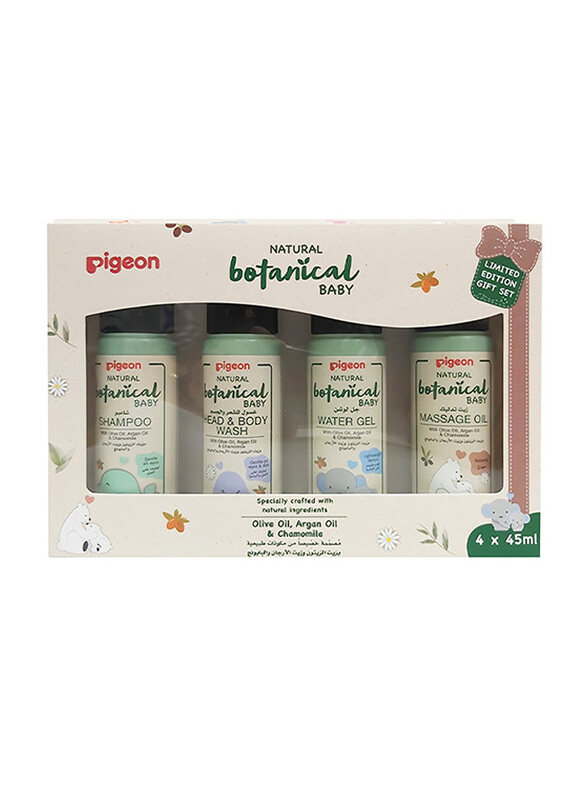 

Pigeon 4 Pieces Natural Botanical Baby Body Care Set for Babies