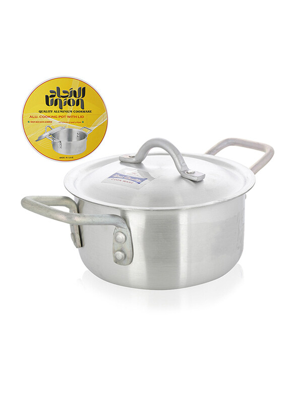 

Union 19cm Aluminium Non-Corrosive Round Casserole, with Lid, Silver