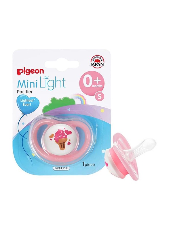 Pigeon Minilight Baby Girl Pacifier, Small, Pink