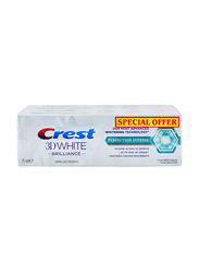 Crest 3D White Brilliance Perfection Intense Toothpaste - 2 x 75 ml