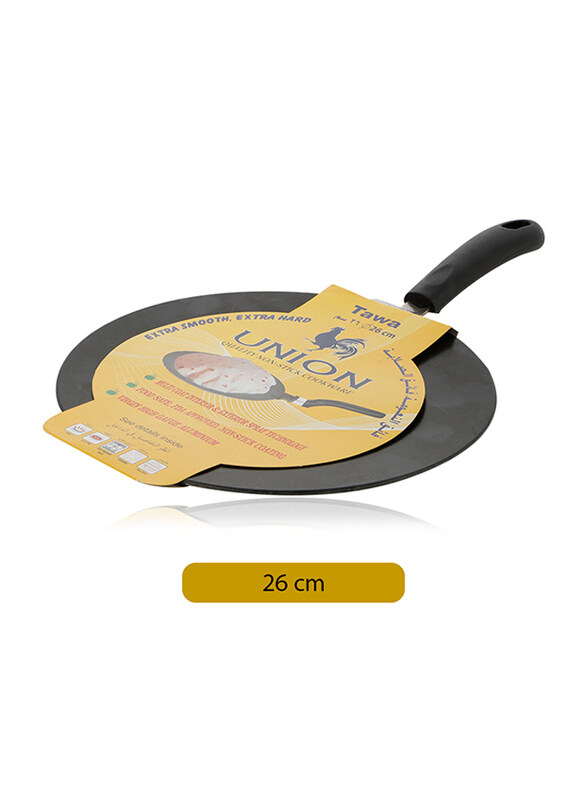 

Union 26cm Non-Stick Round Tawa, Black