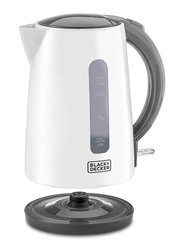 Black+Decker Concealed Coil Ss Kettle, Black/Silver