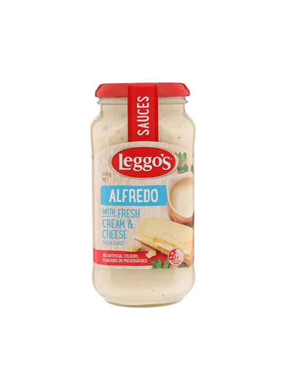 

Leggo's Alfredo Pasta Sauce with Fresh Cream & Cheese, 490g