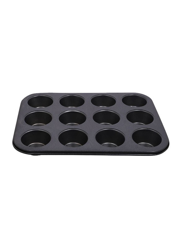 Homemaker 12-Cup Mini Muffin Pan, Black