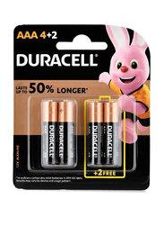 Duracell AAA 4+2 Batteries - 6 Pieces