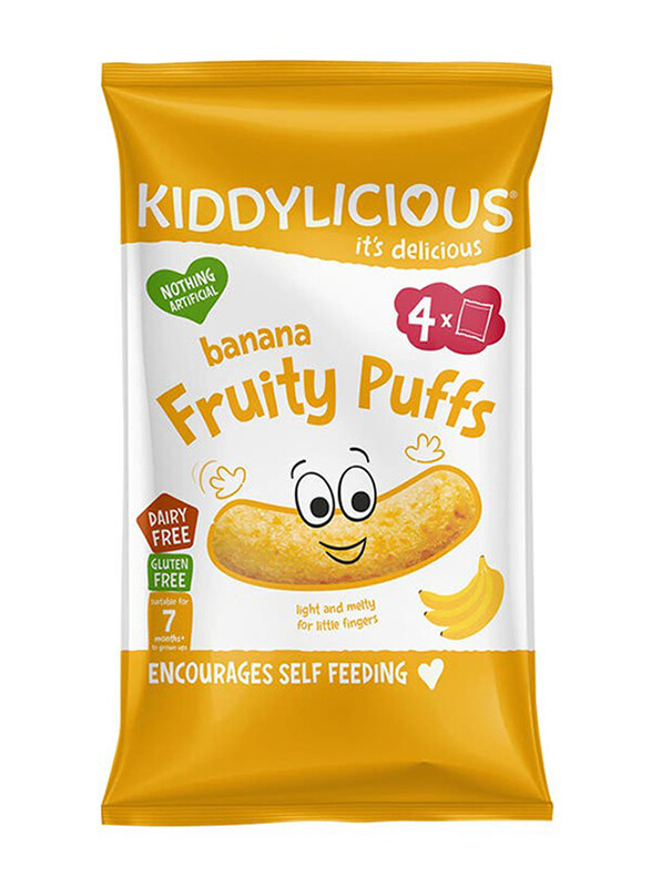 

Kiddylicious Banana Fruit Puff, 4 x 10g