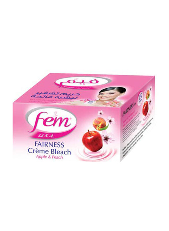 

Fem Apple & Peach Fairness Creme Bleach, 50gm