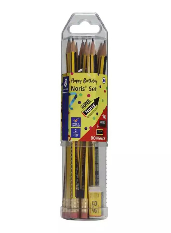 

Staedtler StaEDT Perfumeler Noris 12-Piece Pencils Set with Sharpener, Yellow