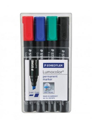 Staedtler Lumocolor Permanent Marker Pen, 4 Pieces