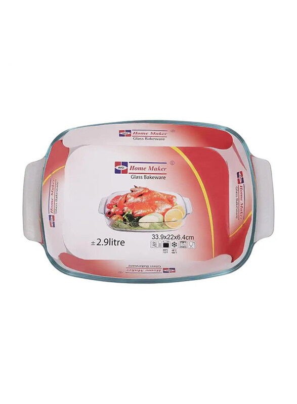 

Homemaker Ahm Curve Rectangular Baking Dish, 2.9L