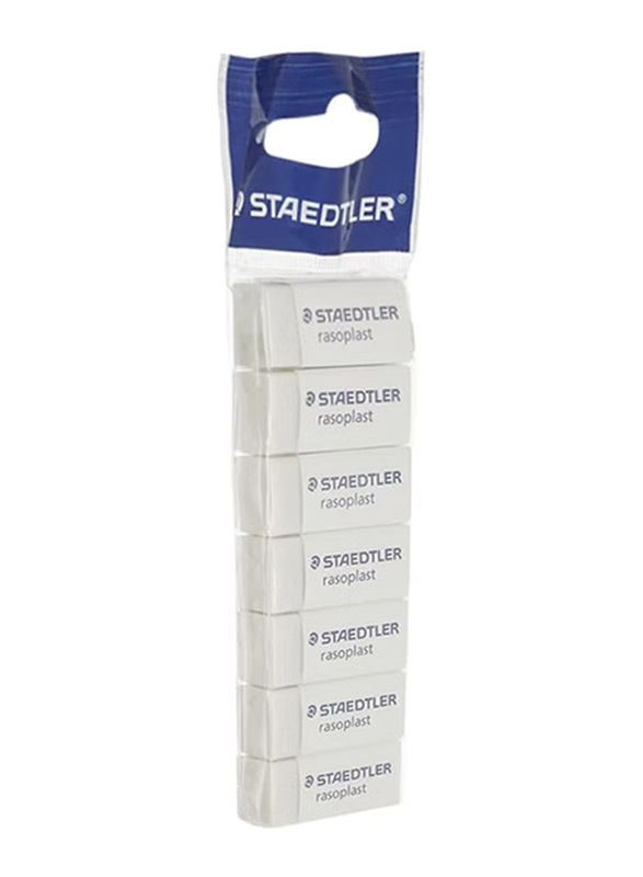 Staedtler 7-Pieces Rasoplast Eraser Set, 526 B30, White