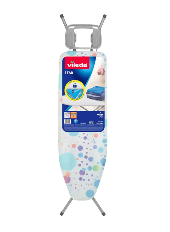 Vileda Star Ironing Board, 120 x 38mm, Multicolour