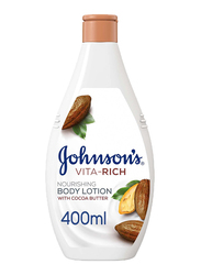 Johnson's Vita-Rich Nourishing Body Lotion with Cocoa Butter, 400ml