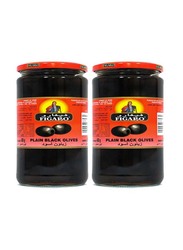 Figaro Plain Black Olives - 2 x 270g