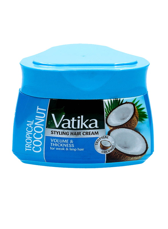 Dabur Vatika Volume & Thickness Styling Hair Cream for Weak/Limp Hair, 210ml
