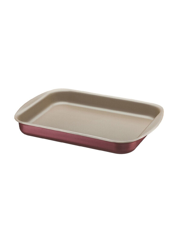 

Tramontina 28cm Brasil Flat Roasting Pan, Brown/Maroon