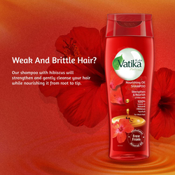 Vatika Natural Oil Shampo Hibiscus, 2 x 425ml