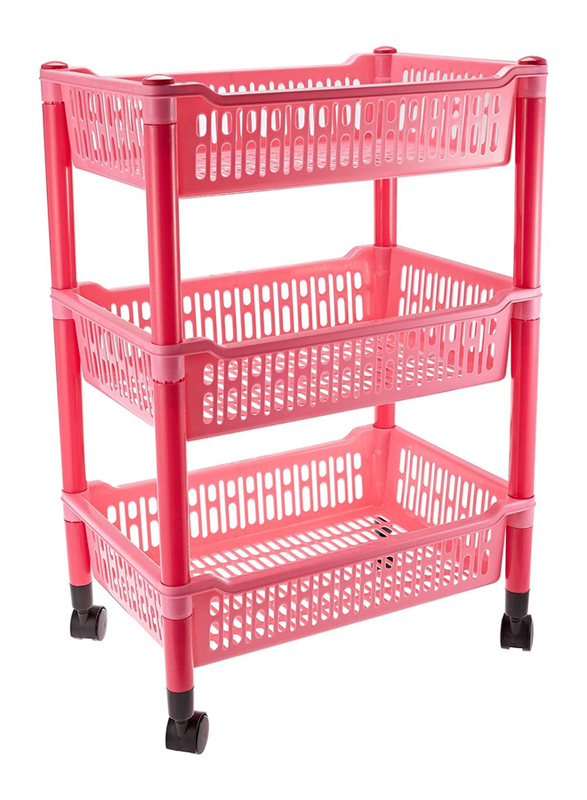 Lion Star A-6 3 Stack Family Rack, 71cm, Pink