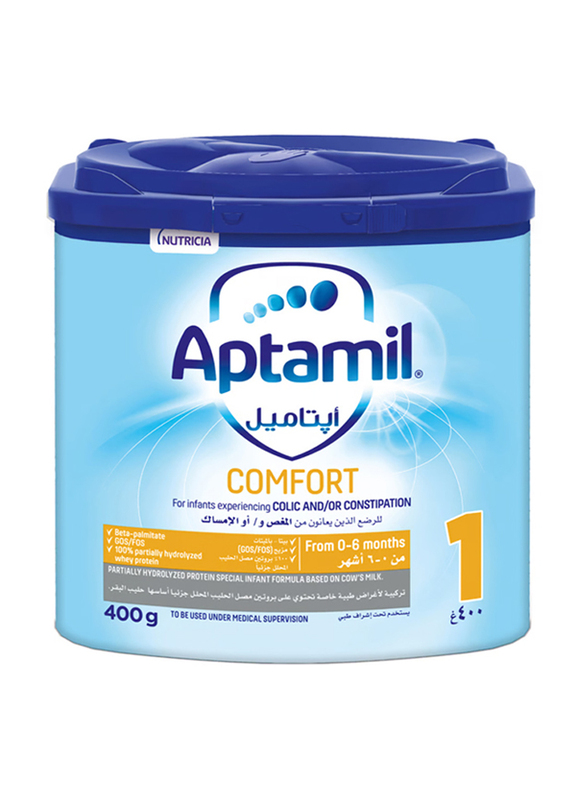 Aptamil Comfort Stage 1 Infant Milk Formula, 0-6 Months, 400g