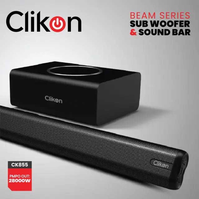 Clikon Beam Sound Bar Series, 80W, Black