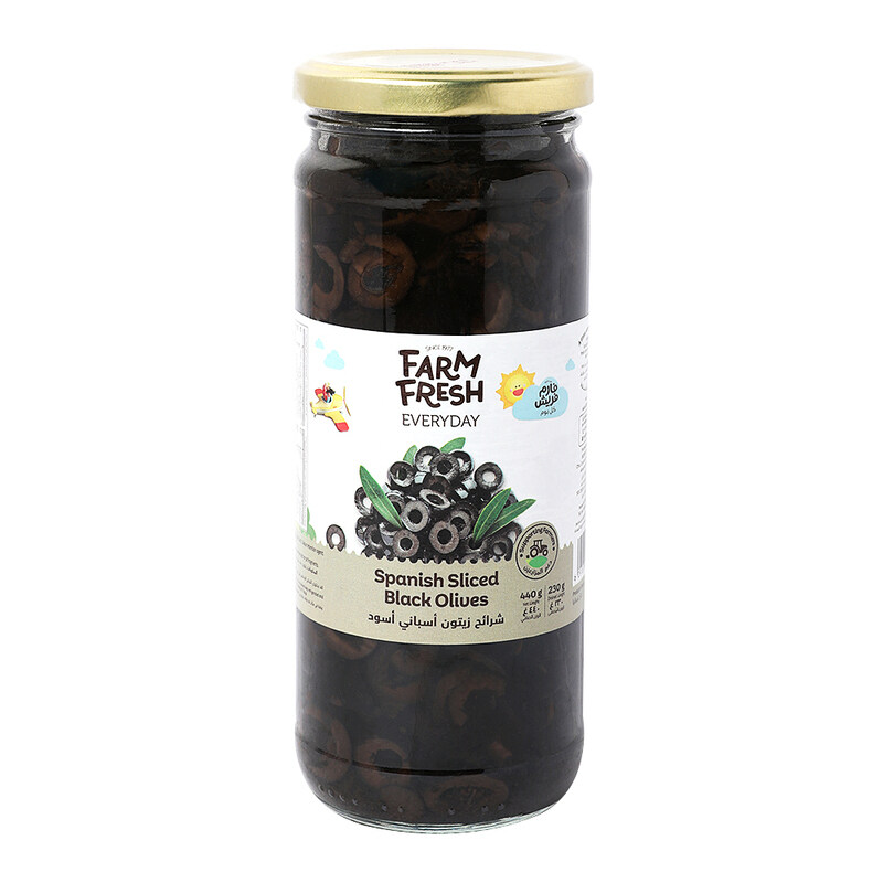 

Farm Fresh Everyday Spanish Sliced Black Olives, 440g