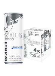 Red BULL Energy Drink, Coconut Berries, White Edition, 4 x 250ml