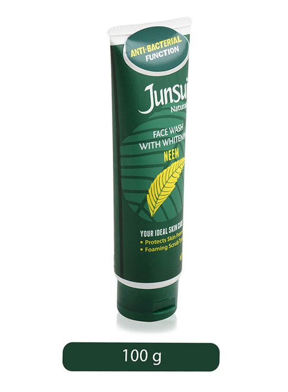 Junsui Natural Anti Bacterial Neem Face Wash with Whitening, 100gm