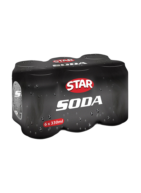 Star Soda Carbonated Drink, 6 x 330ml