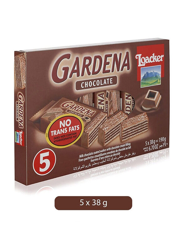 

Loacker Gardena Chocolate Coated Wafer - 5 x 38g