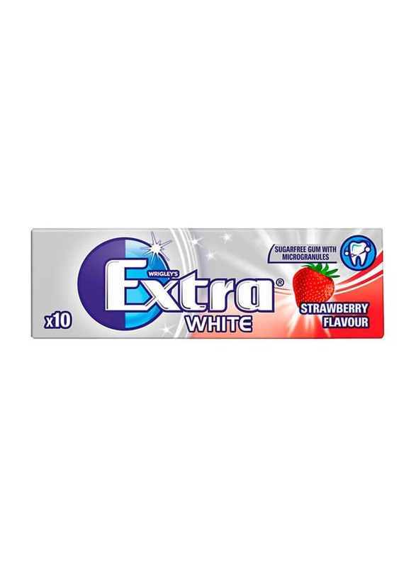 Wrigley's Extra White Strawberry Flavour Chewing Gum, 14g