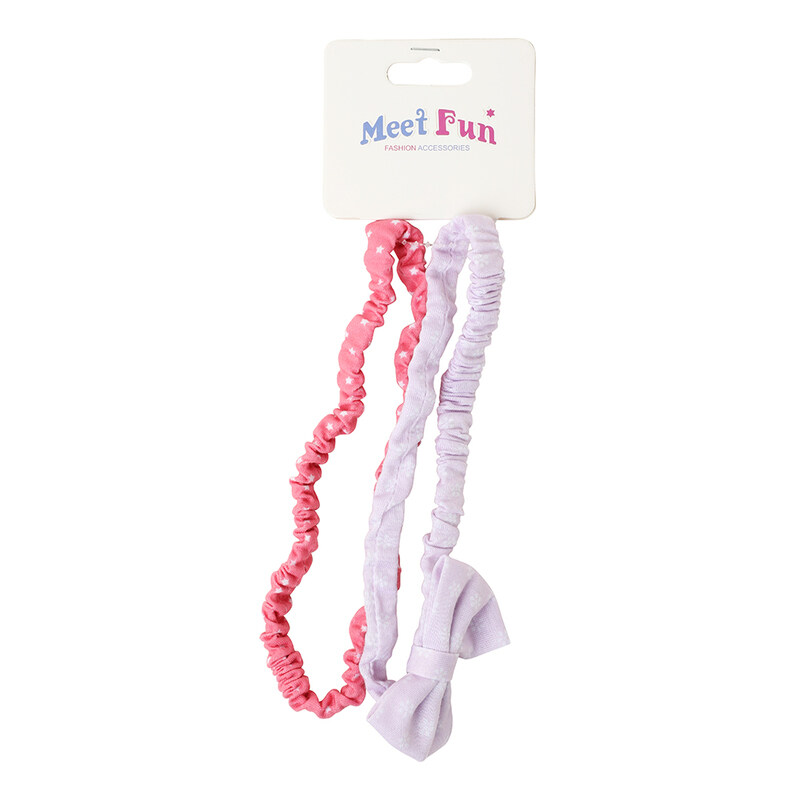 

Meet Fun Hair Rubber Band Set for All Hair Types, BM20131Y, 2 Pieces, Multicolour