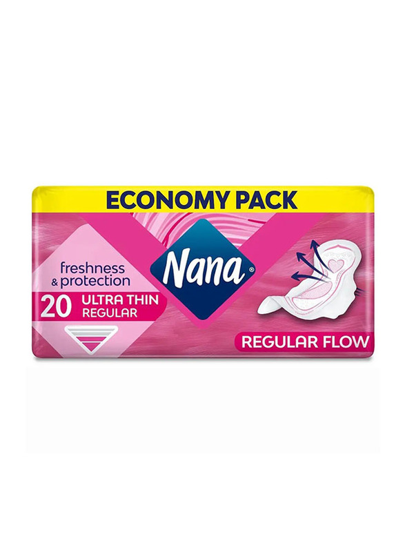 Nana U Ltra Thin Normal Wings Sanitary Pad - 20 Pieces