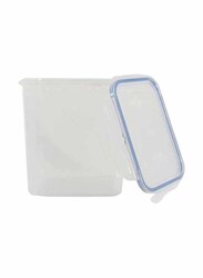 Lock & Lock Classic Rectangular Food Container, HPL812H, 1.5 Liters, Clear/Blue