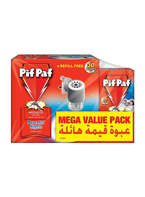 

Pif Paf 30 Nights LED Mosquito Killer with Free Refill, 28ml