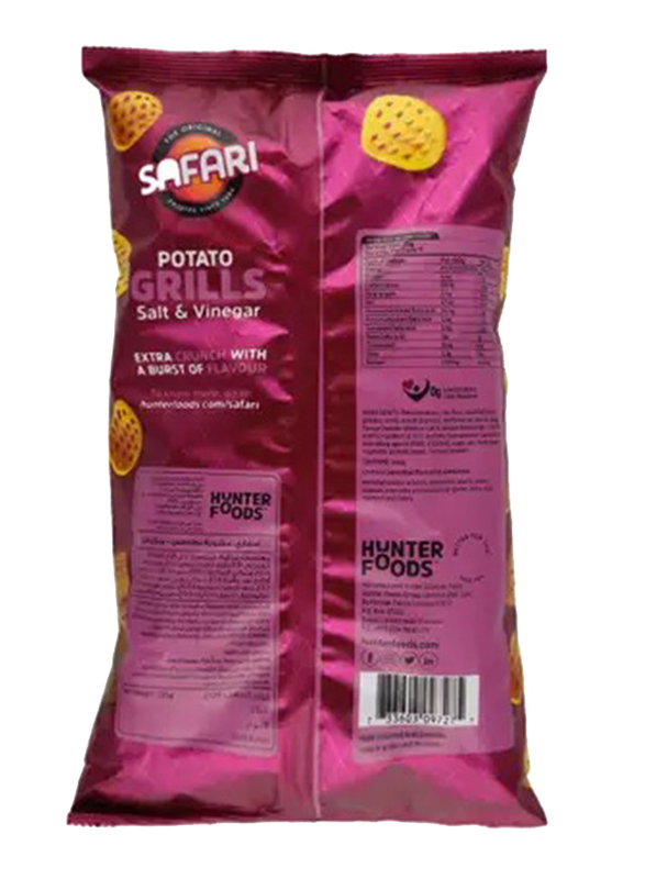 Hunter's Safari Salt & Vinegar Potato Grills, 125g