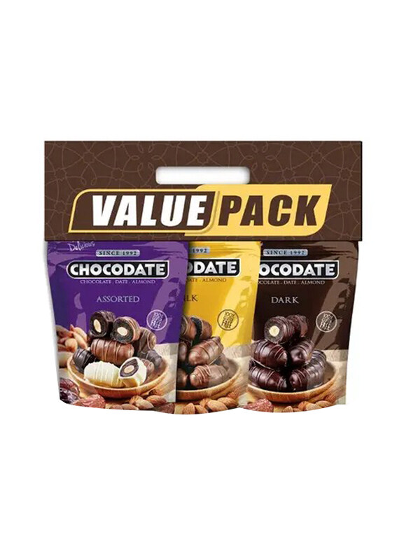 

Chocodate Assorted, 3 x 90g