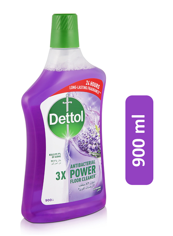 Dettol Lavender Antibacterial Power Floor Cleaner, 900 ml