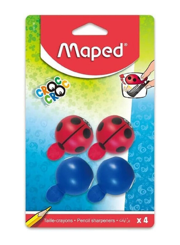 

Maped 4-Pieces Ladybird & Whale Croc Sharpeners, Multicolour