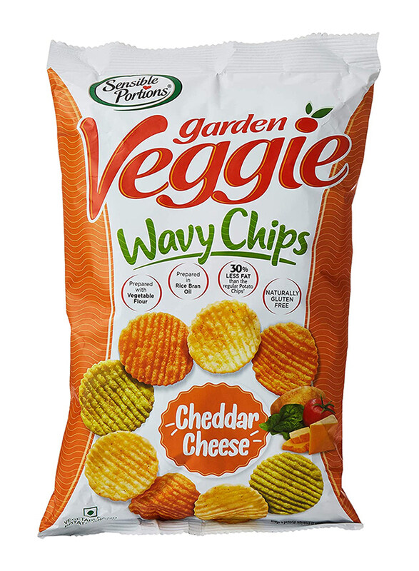 

Sensible Portions Garden Veggie Cheddar Cheese Wavy Chips, 120g