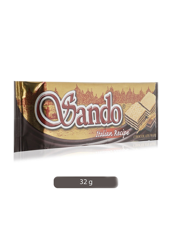 ساندو ويفر بالشوكولاتة الإيطالية، 32 غ